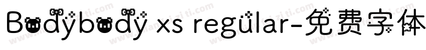 Bodybody xs regular字体转换